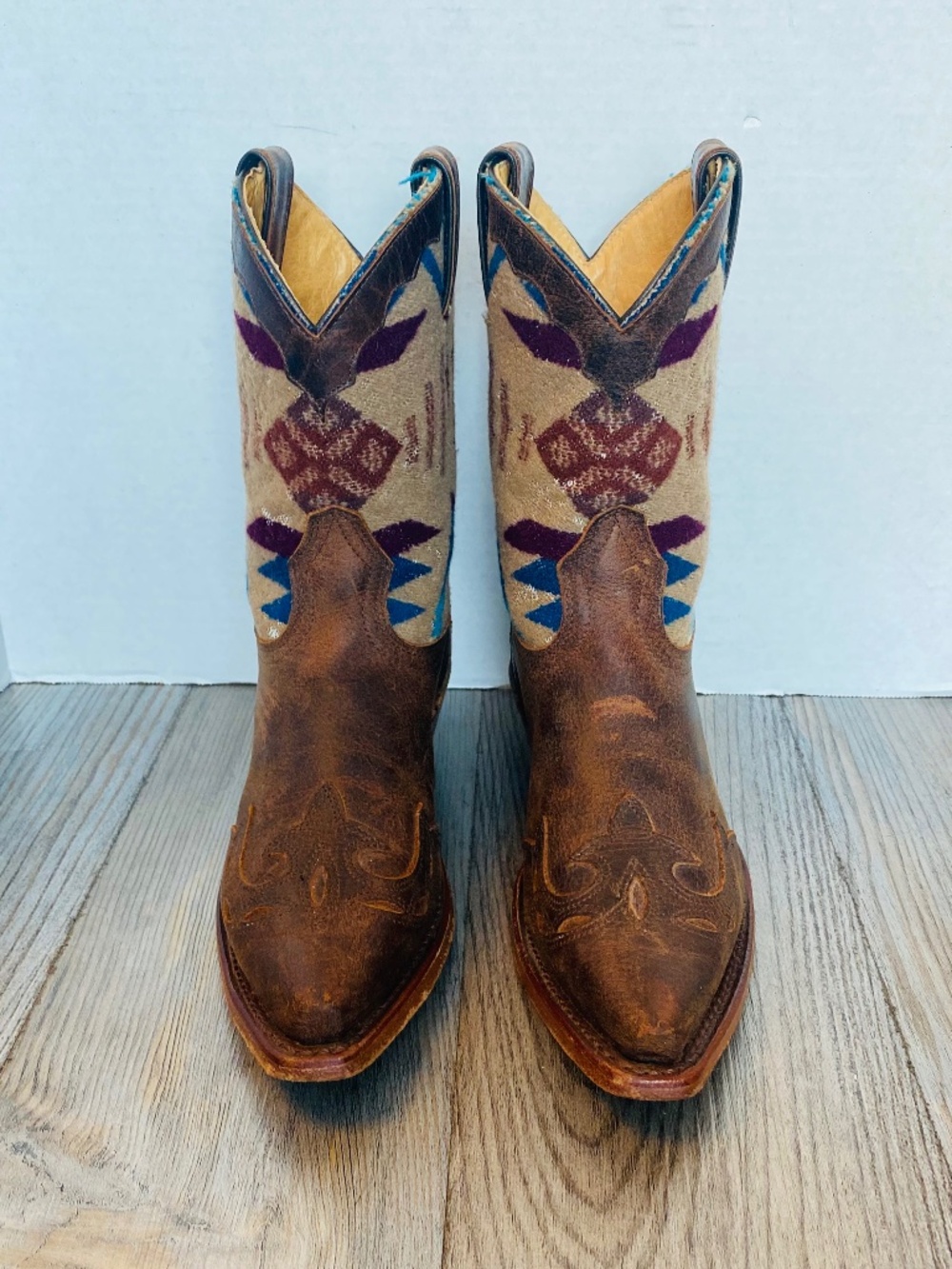 Boulet x Paul Brodie, Canada, Womens Leather Wool Boots, 7 C Wide.